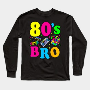 vintage lover This Is My 80s Bro T-Shirt for dad 80's 90's Party Tee Long Sleeve T-Shirt